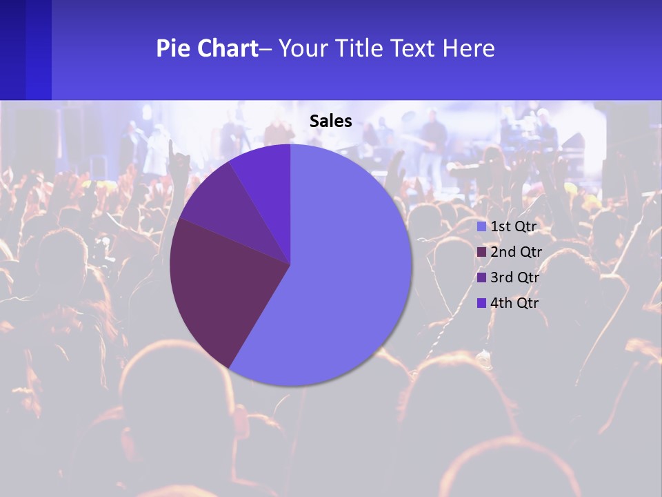 A Large Crowd Of People At A Concert PowerPoint Template