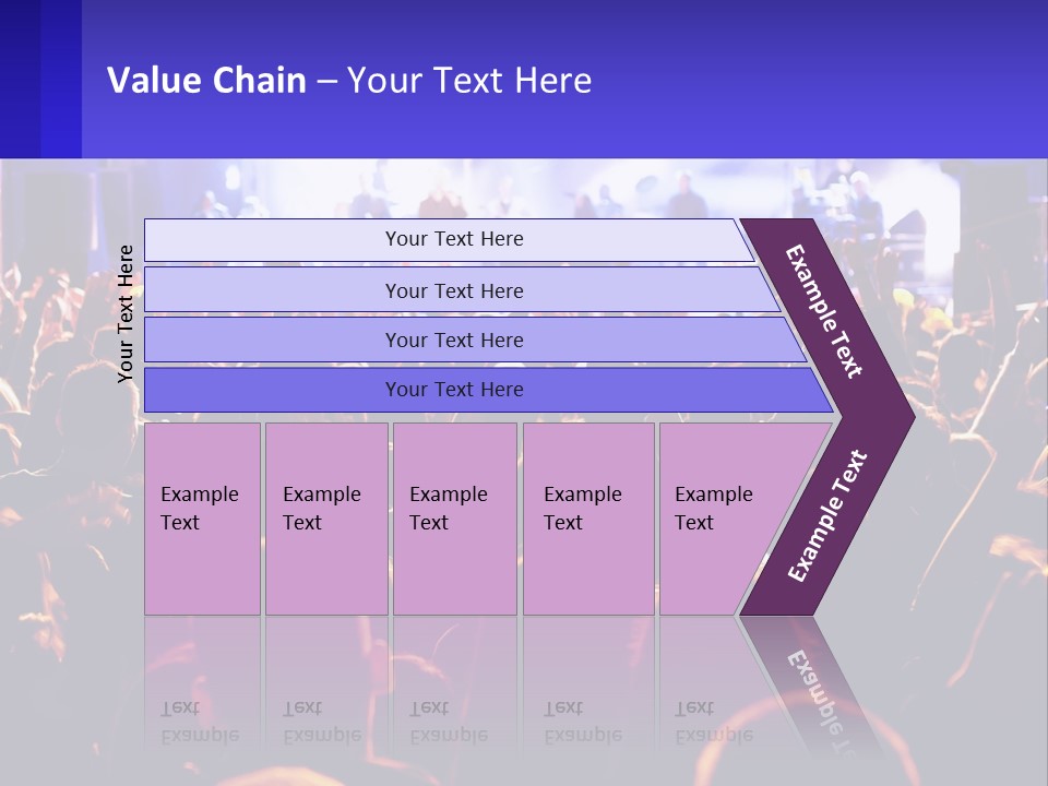 A Large Crowd Of People At A Concert PowerPoint Template