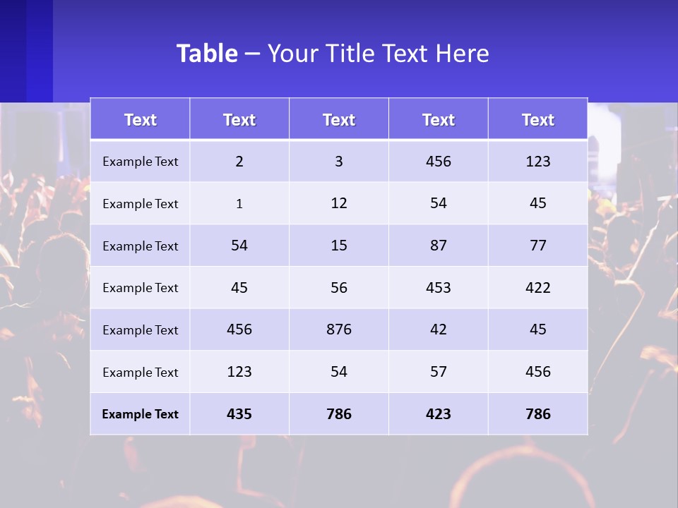 A Large Crowd Of People At A Concert PowerPoint Template