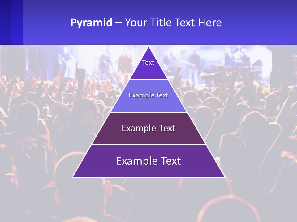 A Large Crowd Of People At A Concert PowerPoint Template