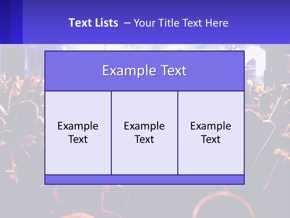 A Large Crowd Of People At A Concert PowerPoint Template