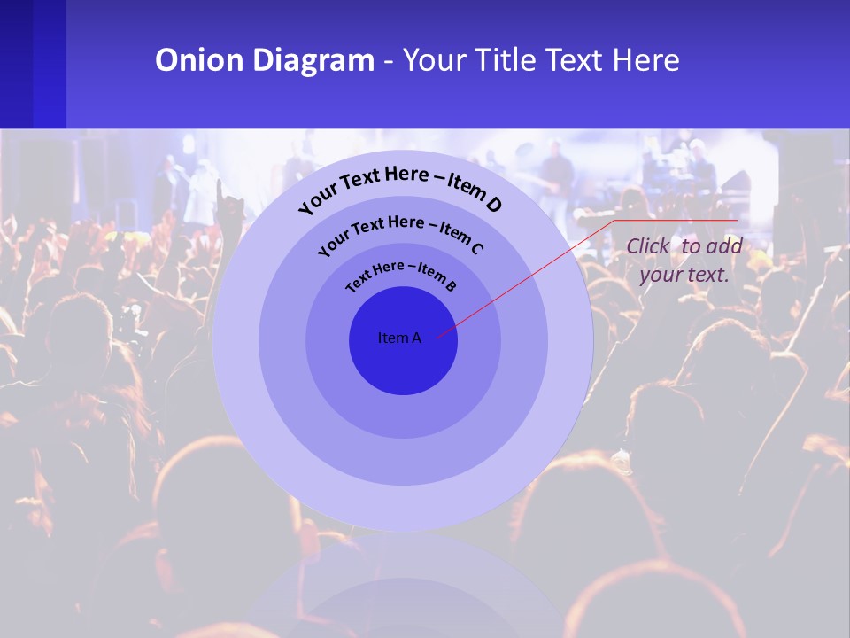 A Large Crowd Of People At A Concert PowerPoint Template
