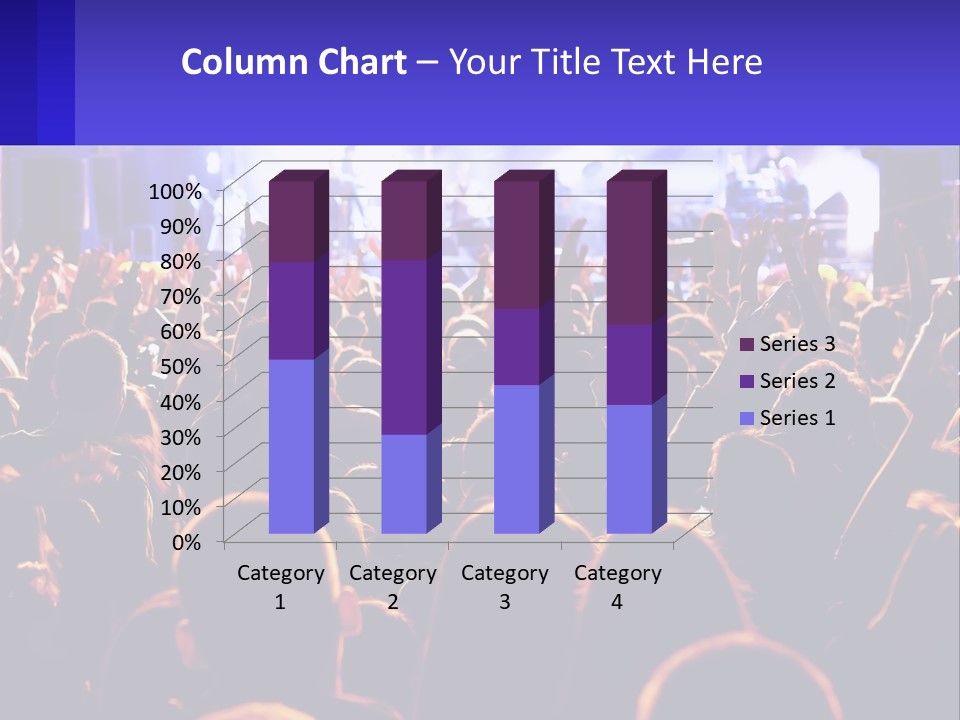 A Large Crowd Of People At A Concert PowerPoint Template