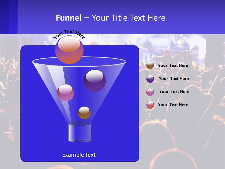 A Large Crowd Of People At A Concert PowerPoint Template