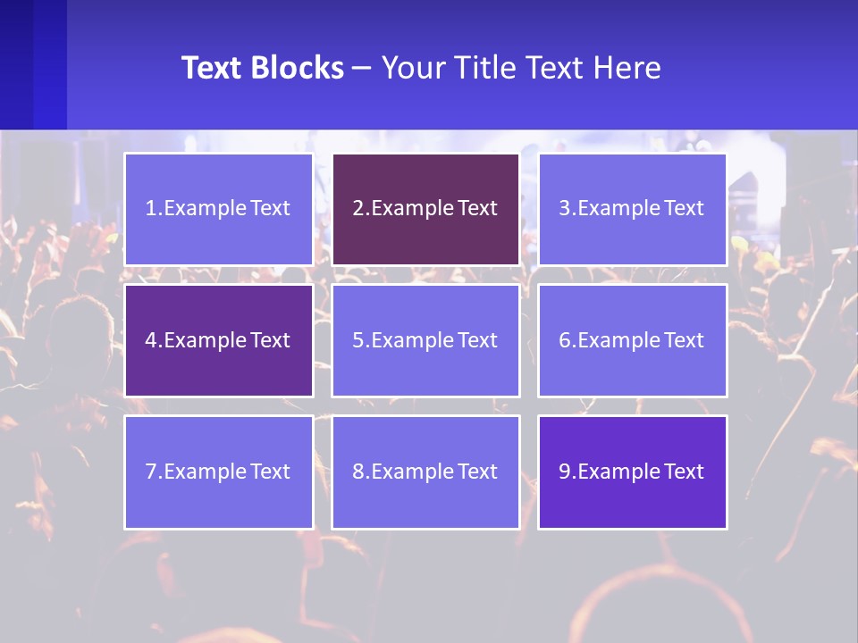 A Large Crowd Of People At A Concert PowerPoint Template