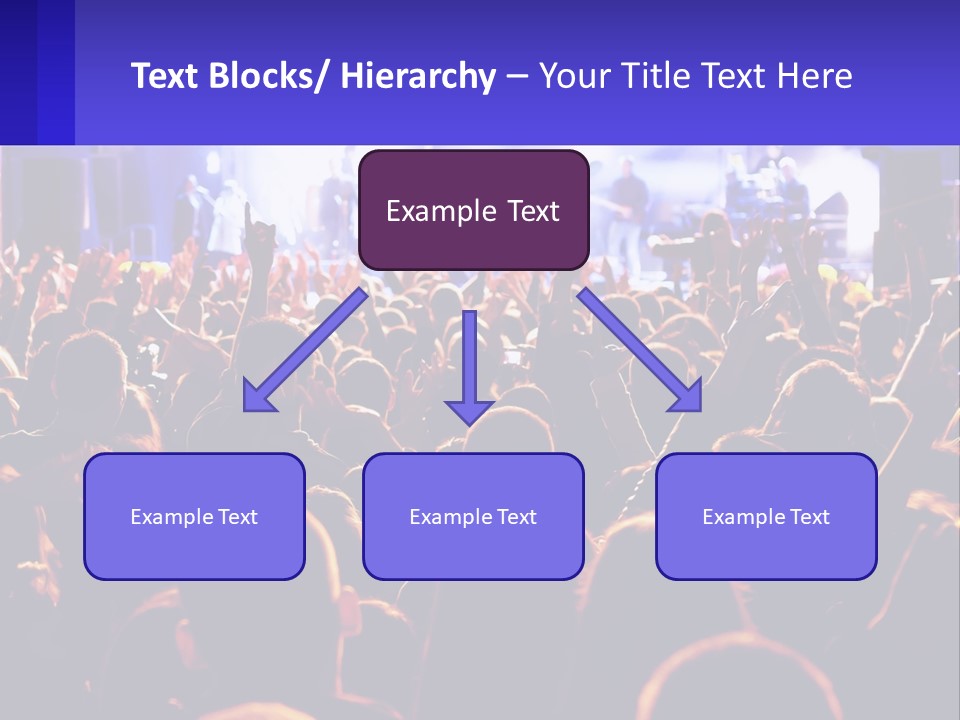A Large Crowd Of People At A Concert PowerPoint Template