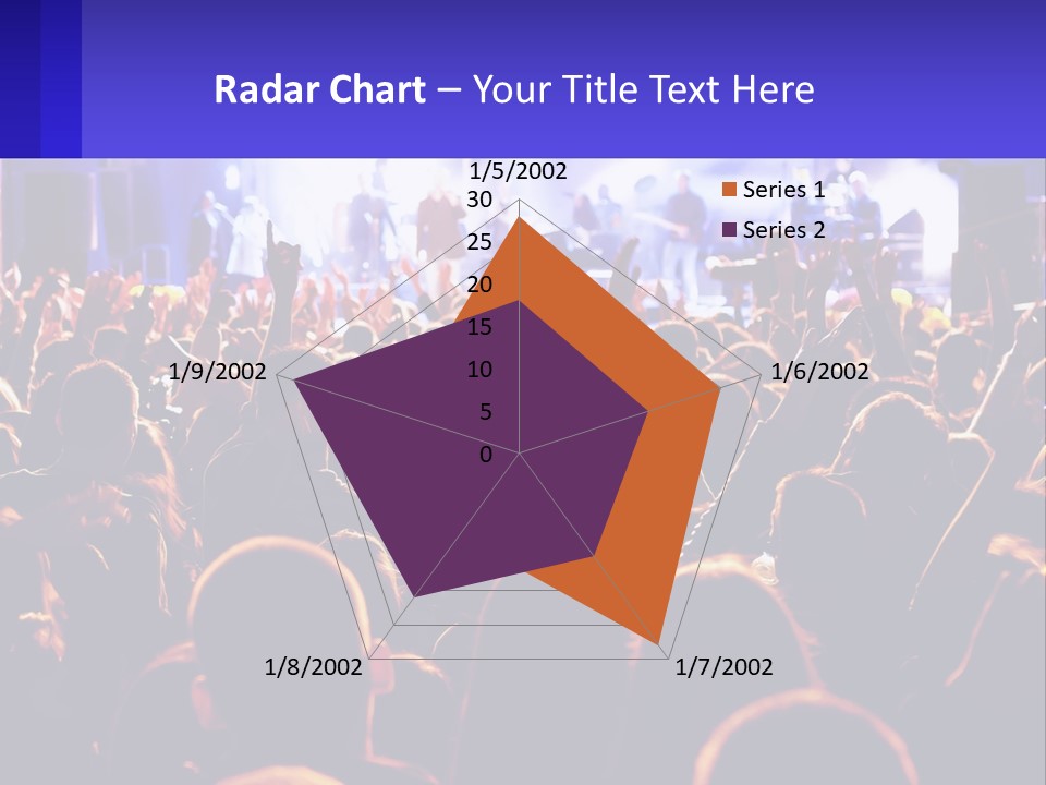 A Large Crowd Of People At A Concert PowerPoint Template