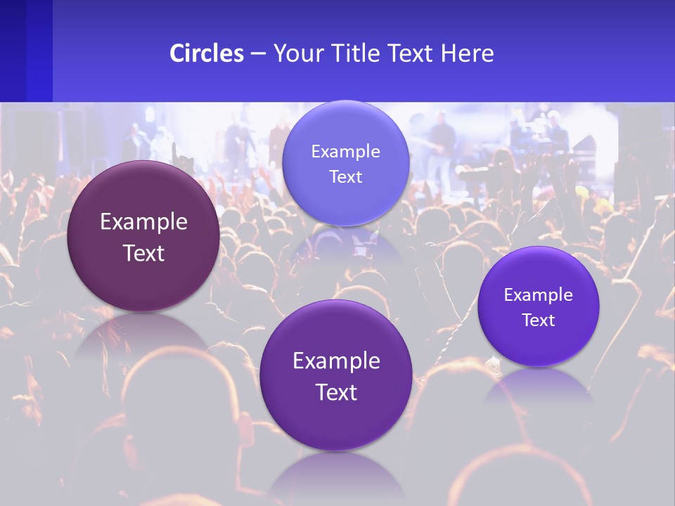 A Large Crowd Of People At A Concert PowerPoint Template