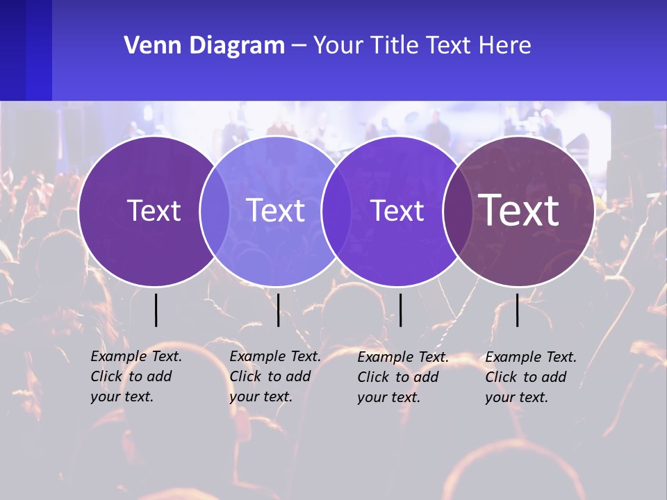 A Large Crowd Of People At A Concert PowerPoint Template