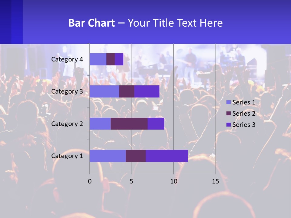A Large Crowd Of People At A Concert PowerPoint Template