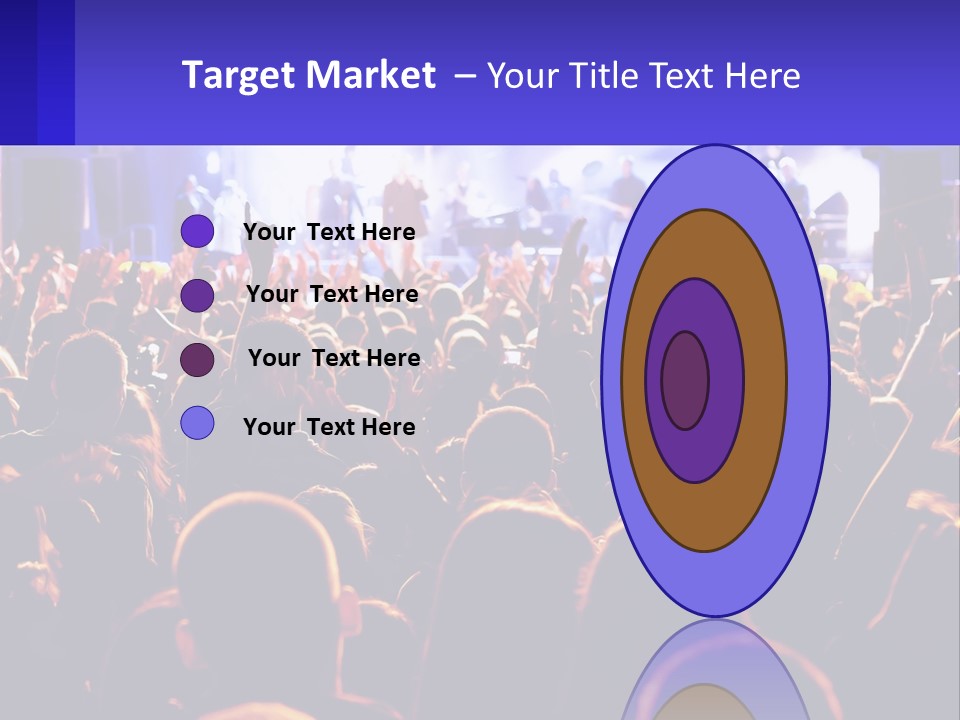 A Large Crowd Of People At A Concert PowerPoint Template