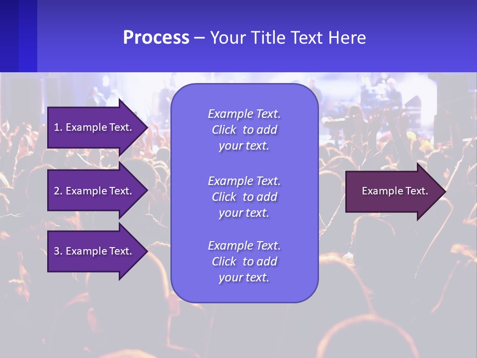 A Large Crowd Of People At A Concert PowerPoint Template