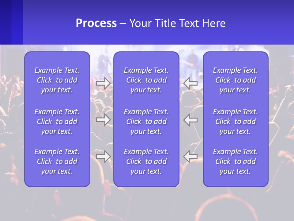 A Large Crowd Of People At A Concert PowerPoint Template