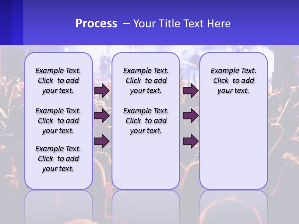 A Large Crowd Of People At A Concert PowerPoint Template