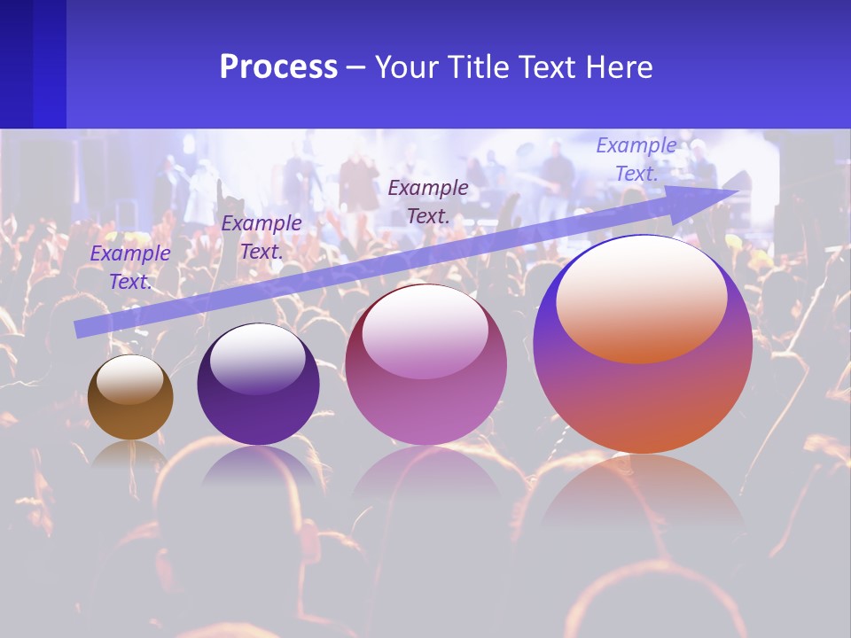 A Large Crowd Of People At A Concert PowerPoint Template