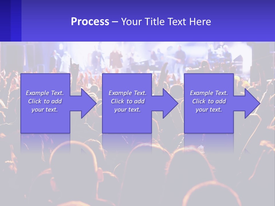 A Large Crowd Of People At A Concert PowerPoint Template