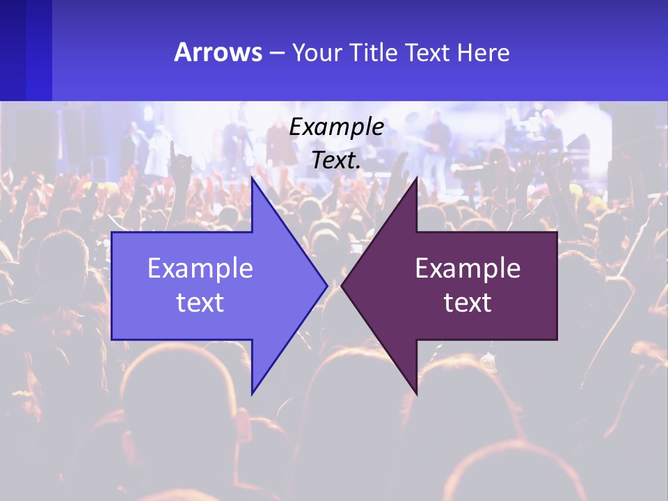 A Large Crowd Of People At A Concert PowerPoint Template