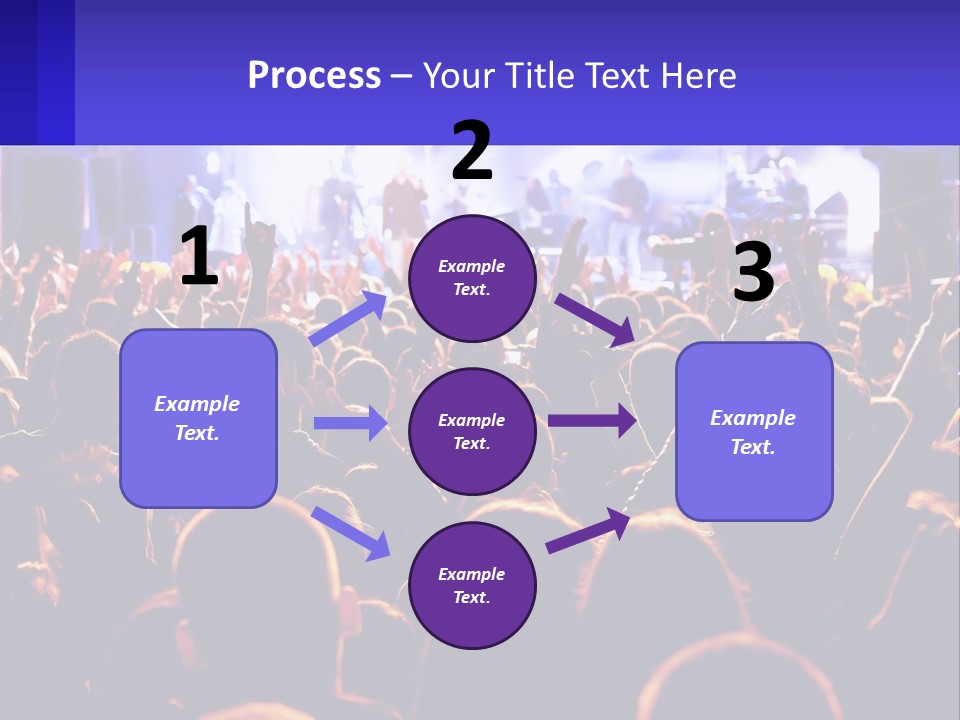 A Large Crowd Of People At A Concert PowerPoint Template