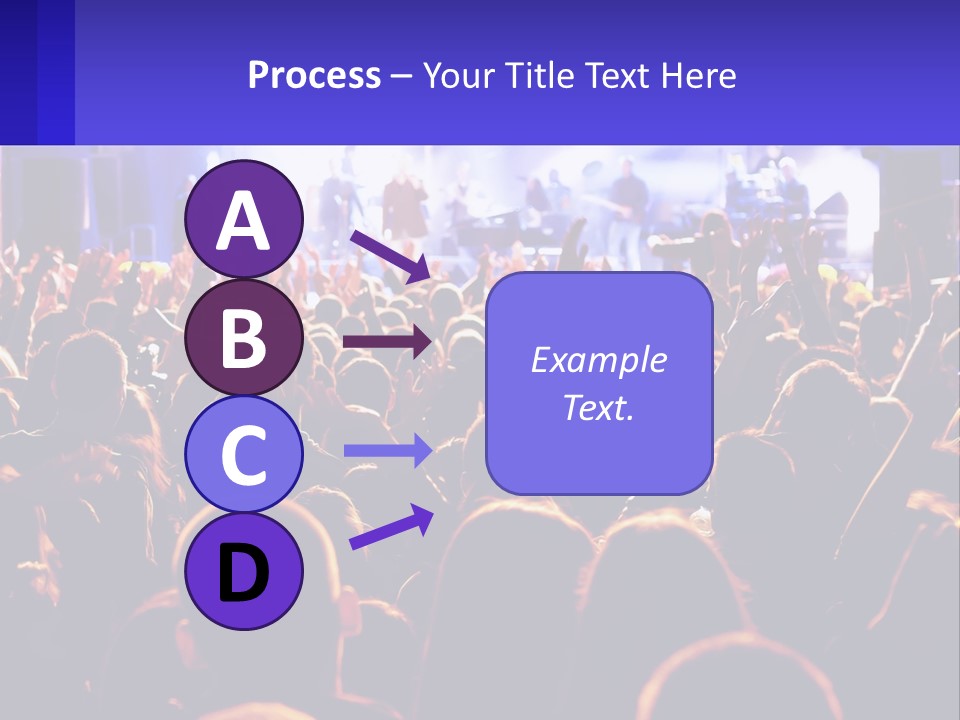 A Large Crowd Of People At A Concert PowerPoint Template