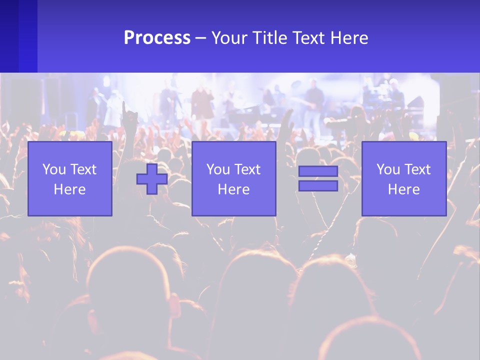 A Large Crowd Of People At A Concert PowerPoint Template