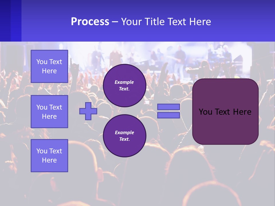 A Large Crowd Of People At A Concert PowerPoint Template