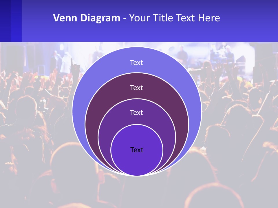 A Large Crowd Of People At A Concert PowerPoint Template