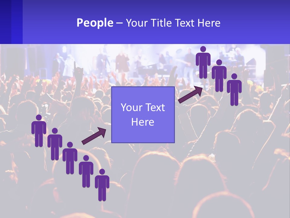 A Large Crowd Of People At A Concert PowerPoint Template