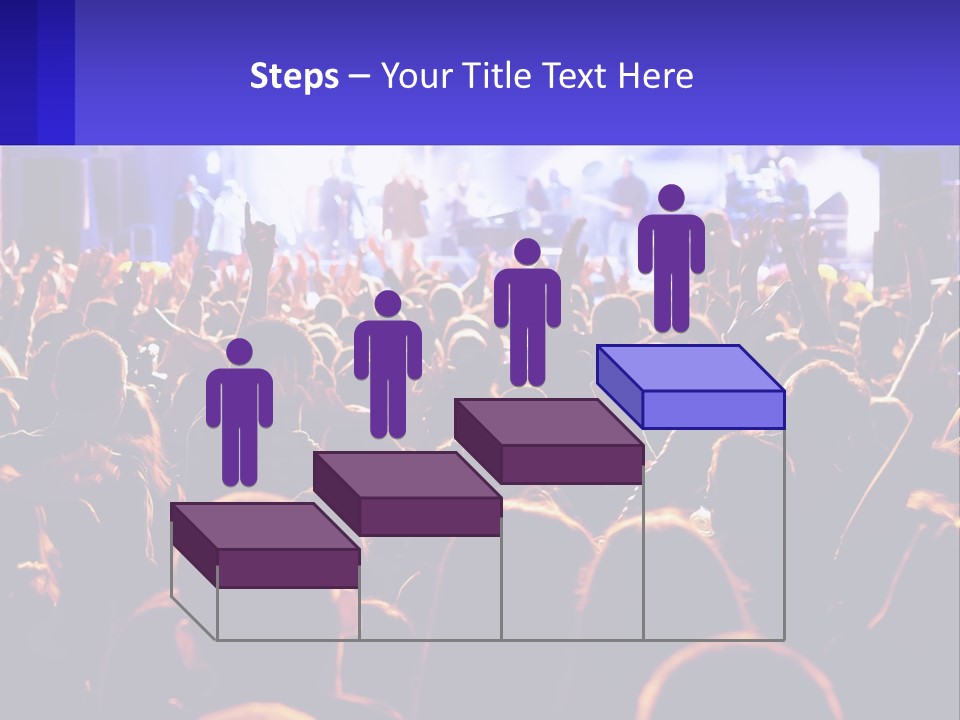 A Large Crowd Of People At A Concert PowerPoint Template