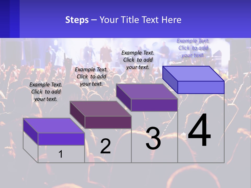 A Large Crowd Of People At A Concert PowerPoint Template