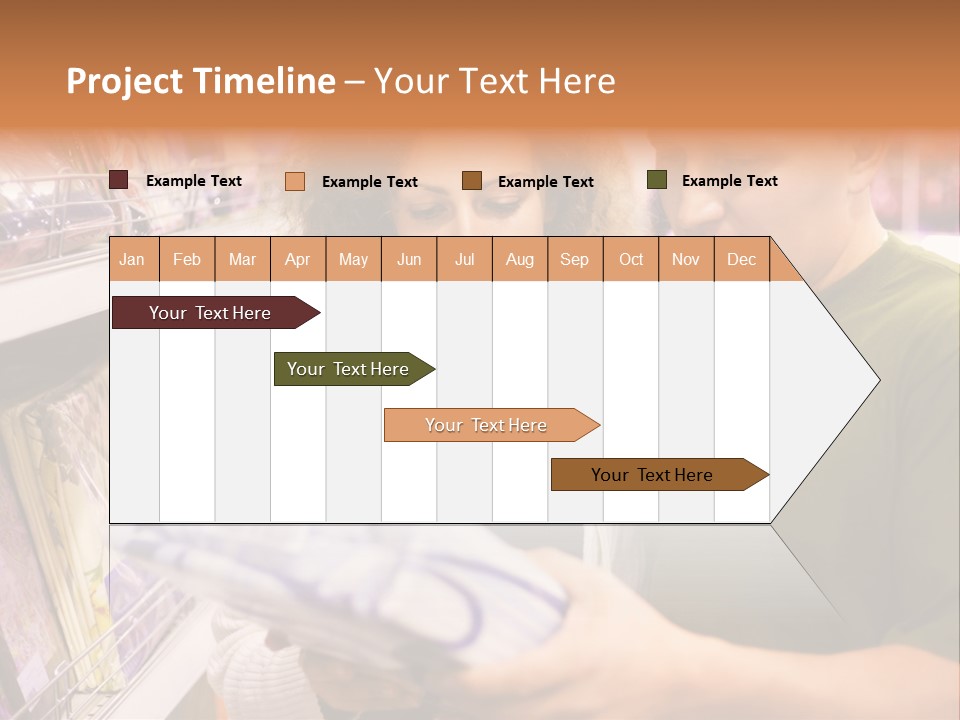 A Man And Woman Looking At A Package In A Store PowerPoint Template
