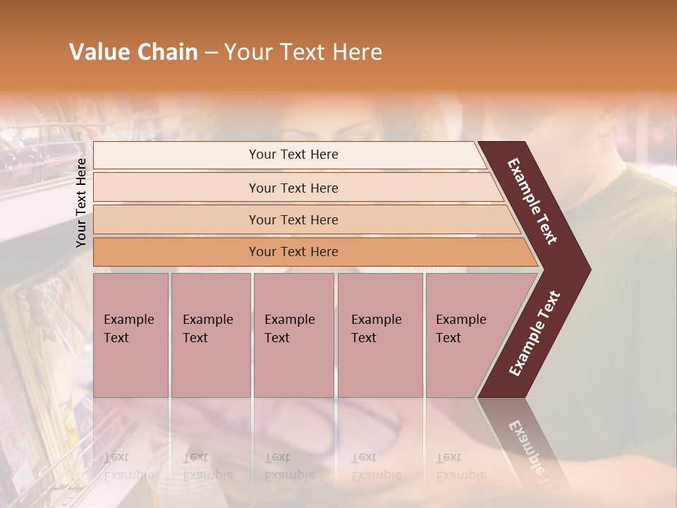 A Man And Woman Looking At A Package In A Store PowerPoint Template