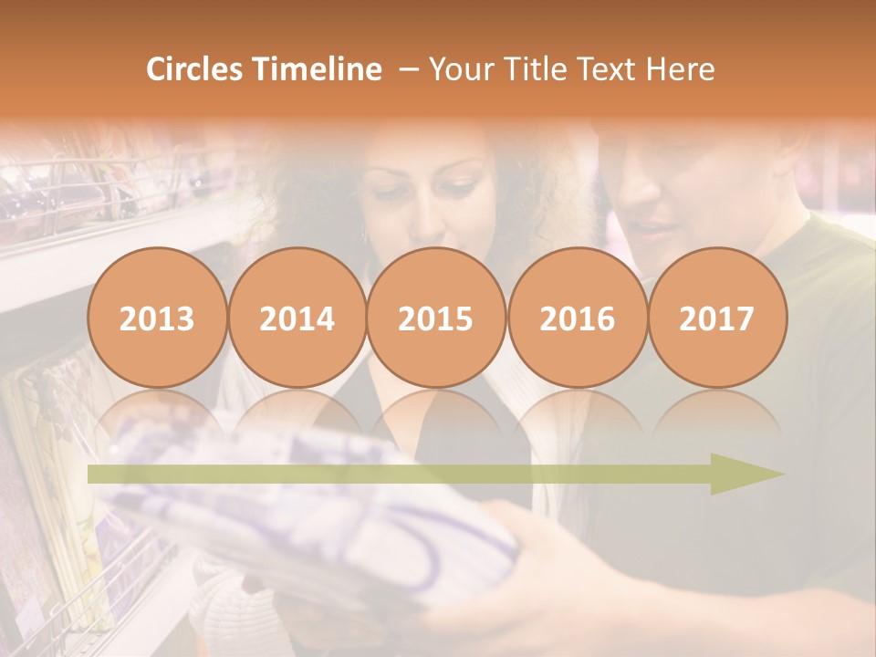 A Man And Woman Looking At A Package In A Store PowerPoint Template