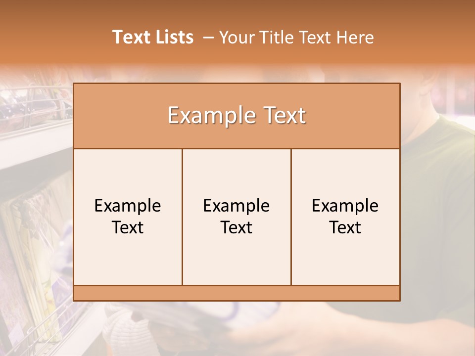 A Man And Woman Looking At A Package In A Store PowerPoint Template