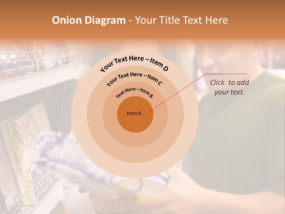 A Man And Woman Looking At A Package In A Store PowerPoint Template