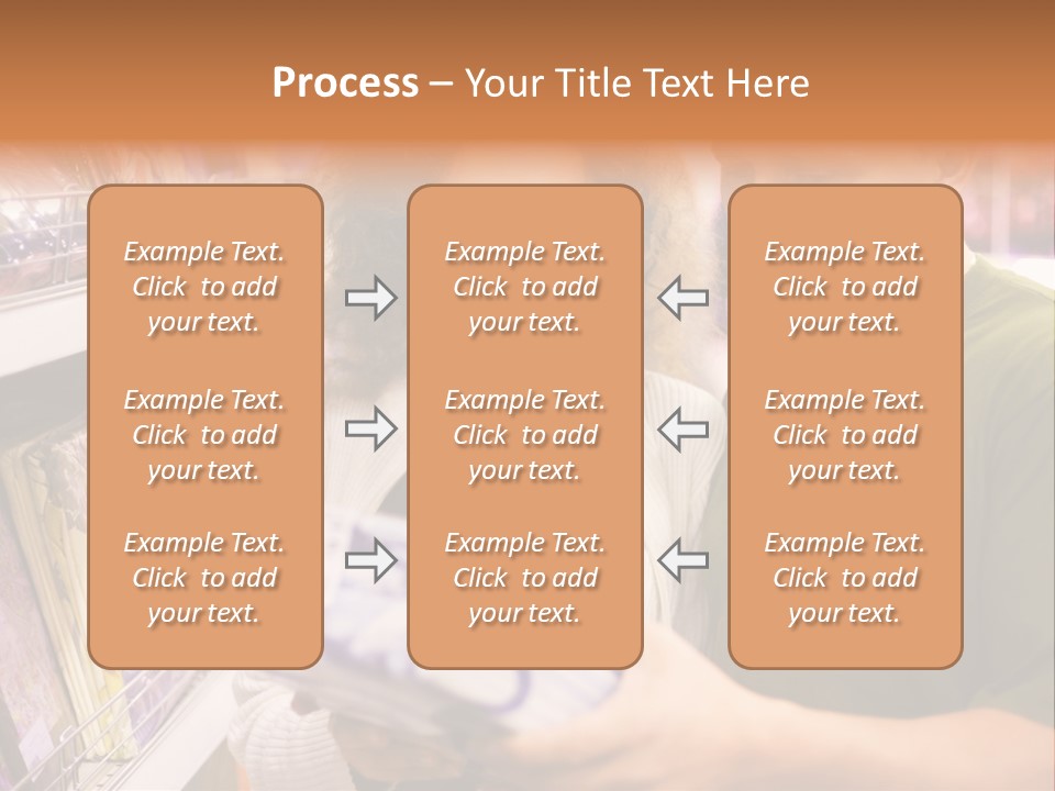 A Man And Woman Looking At A Package In A Store PowerPoint Template
