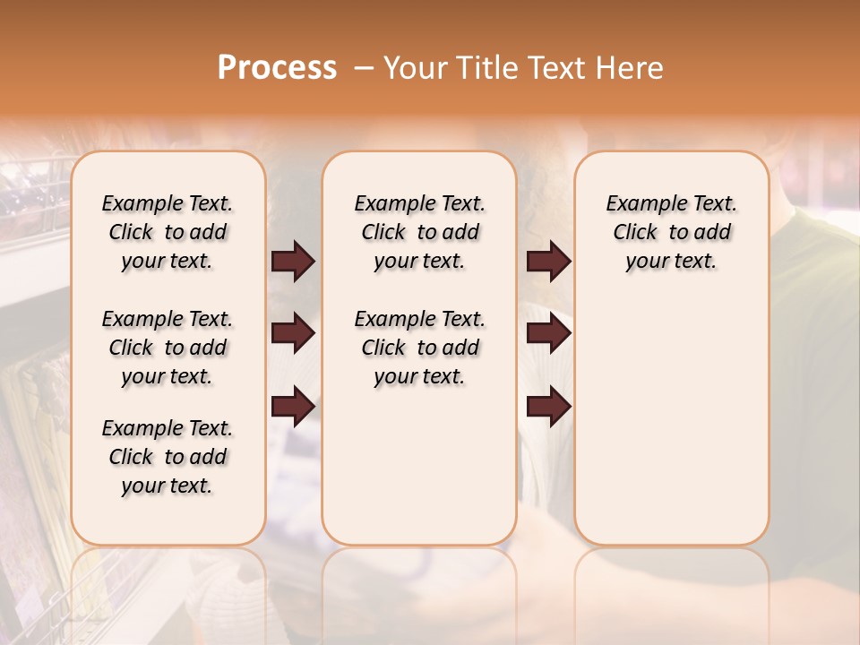 A Man And Woman Looking At A Package In A Store PowerPoint Template