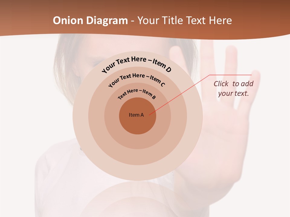 A Little Girl Is Making A Stop Sign With Her Hand PowerPoint Template