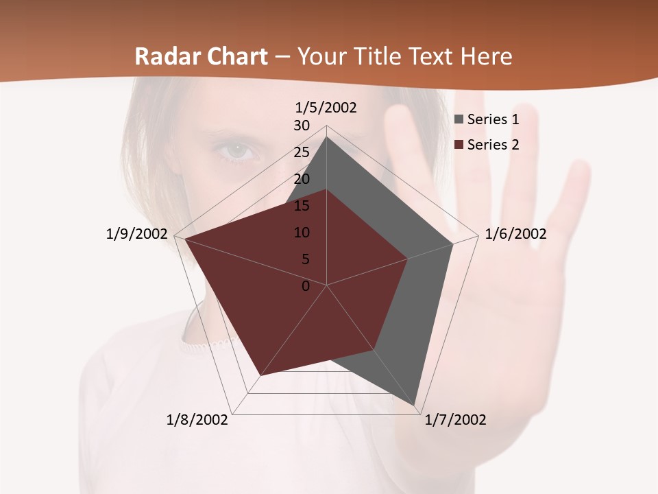 A Little Girl Is Making A Stop Sign With Her Hand PowerPoint Template
