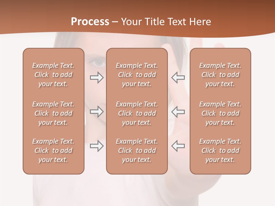 A Little Girl Is Making A Stop Sign With Her Hand PowerPoint Template