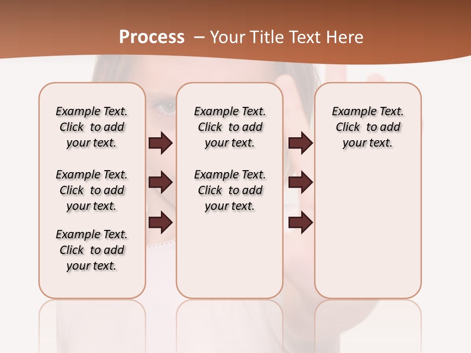 A Little Girl Is Making A Stop Sign With Her Hand PowerPoint Template