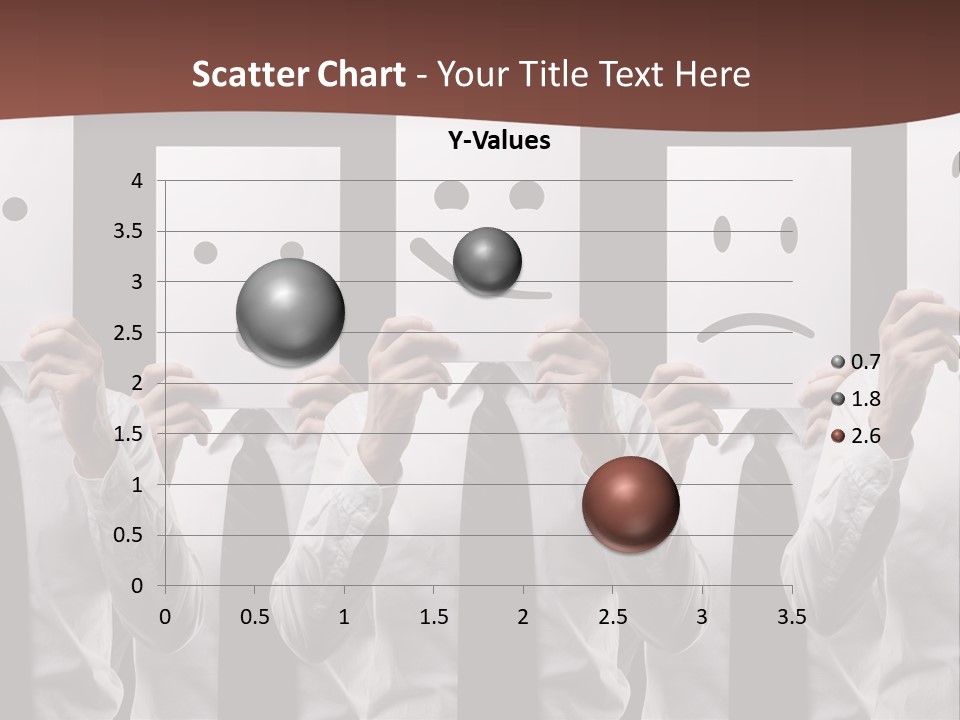 A Group Of People Holding Up Masks With Faces Drawn On Them PowerPoint Template