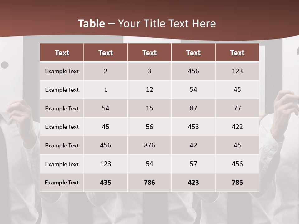 A Group Of People Holding Up Masks With Faces Drawn On Them PowerPoint Template