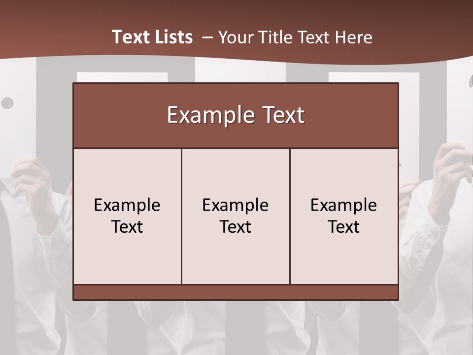 A Group Of People Holding Up Masks With Faces Drawn On Them PowerPoint Template