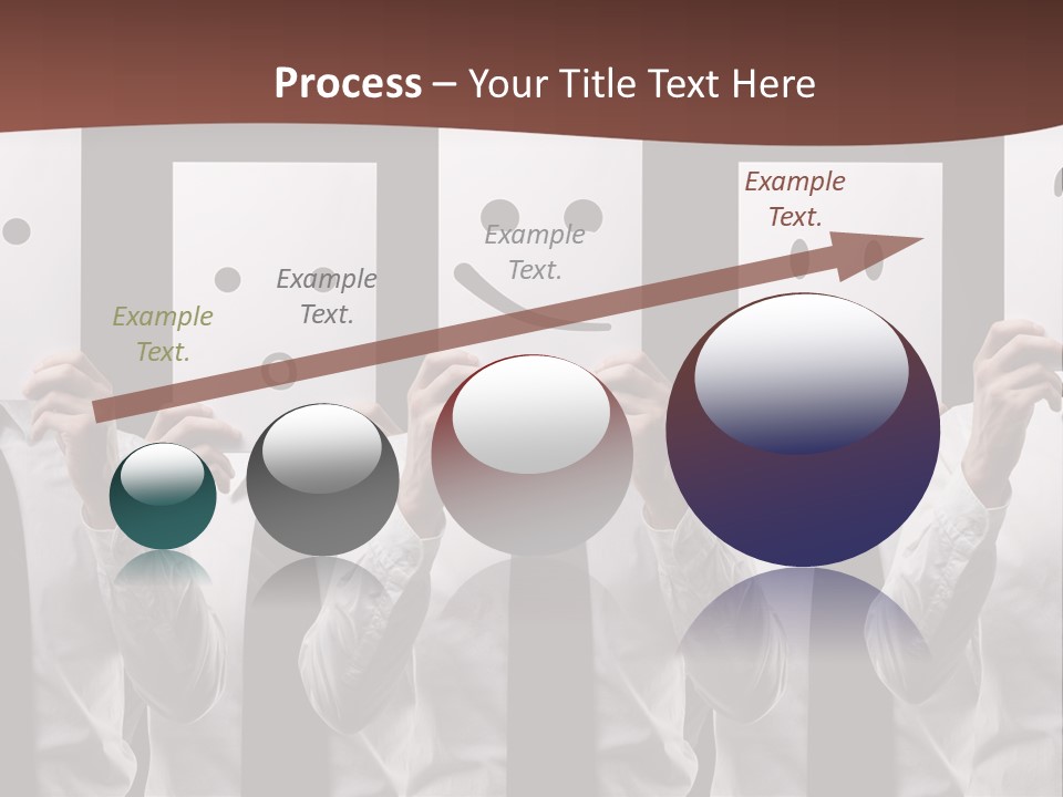 A Group Of People Holding Up Masks With Faces Drawn On Them PowerPoint Template