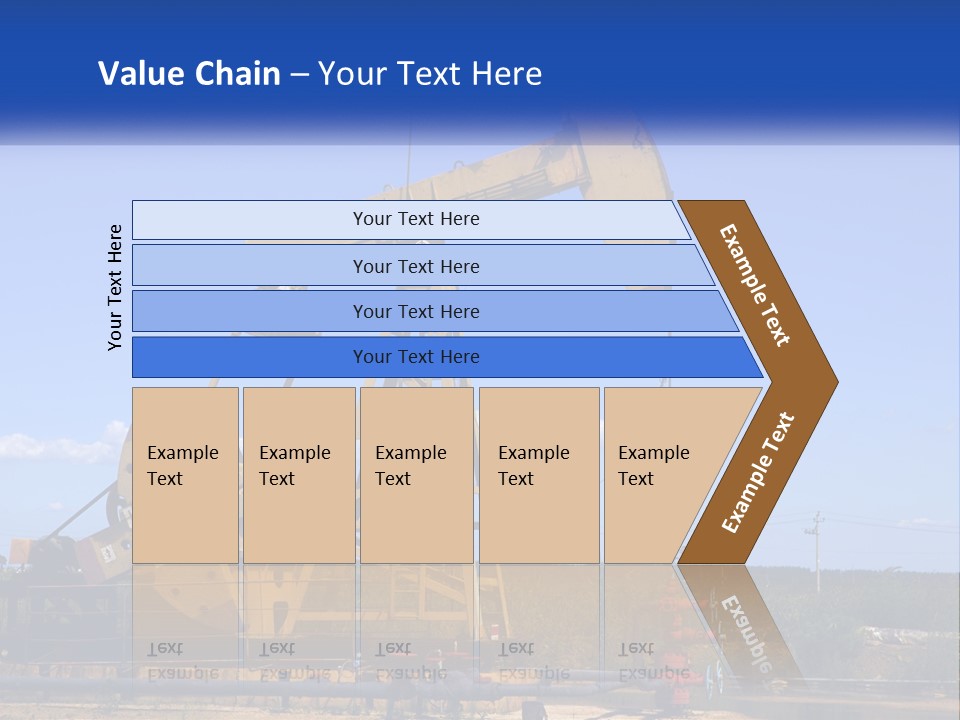 An Oil Pump With A Blue Sky In The Background PowerPoint Template