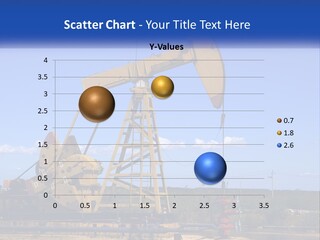 An Oil Pump With A Blue Sky In The Background PowerPoint Template