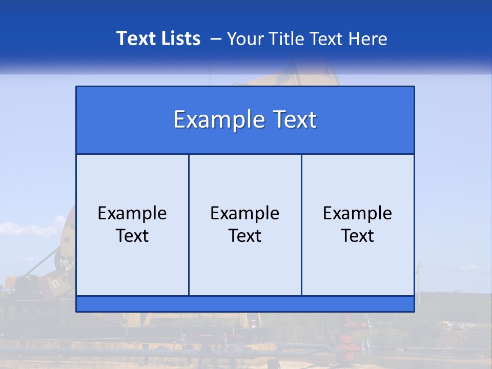 An Oil Pump With A Blue Sky In The Background PowerPoint Template