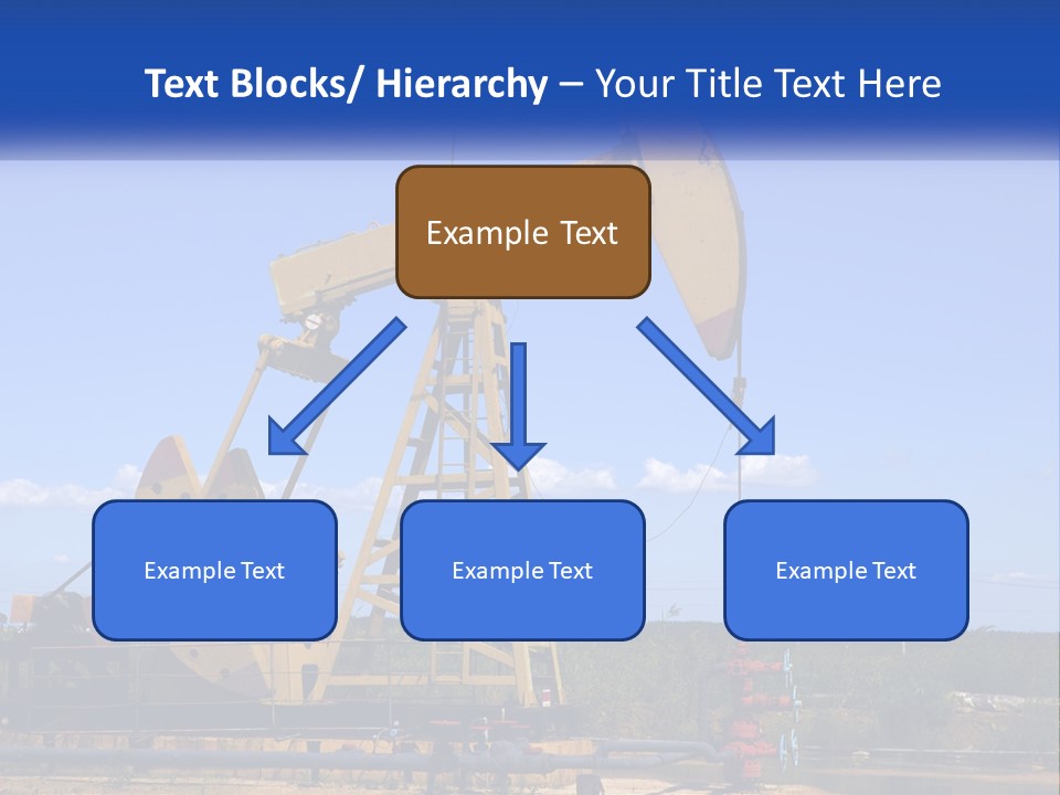 An Oil Pump With A Blue Sky In The Background PowerPoint Template