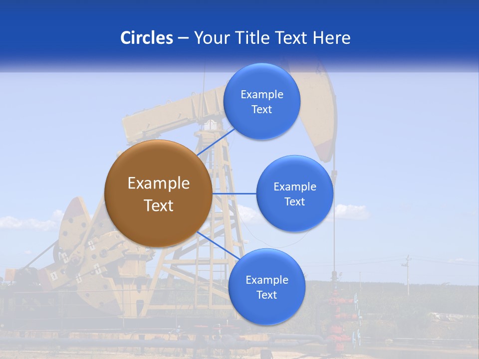 An Oil Pump With A Blue Sky In The Background PowerPoint Template