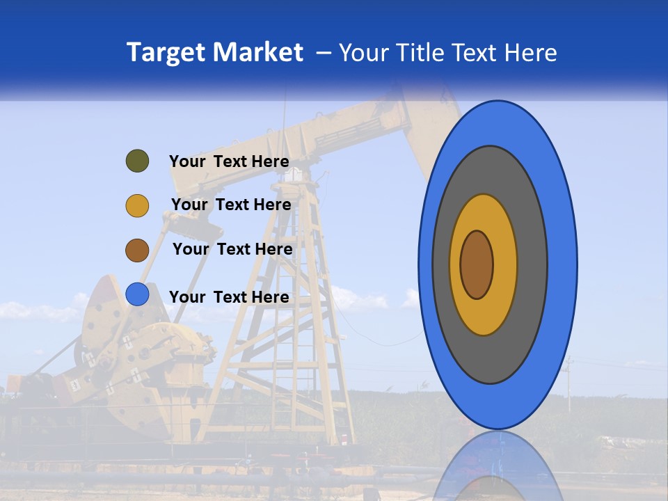 An Oil Pump With A Blue Sky In The Background PowerPoint Template
